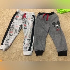 24months Mickey Mouse sweats bundle 2 sweats and 1 shirt